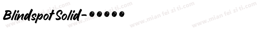 Blindspot Solid字体转换